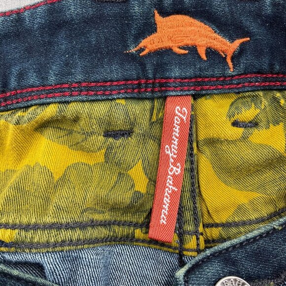 Tommy Bahama Jeans Men 44Wx32L Blue Swordfish Bootcut‎ Stretch Tencel Denim - Picture 4 of 15